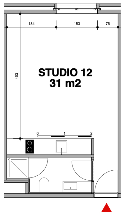 Verkoopsplan studio 12