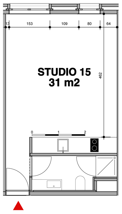 Verkoopsplan studio 15