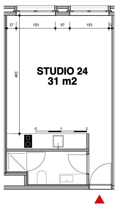 Verkoopsplan studio 24