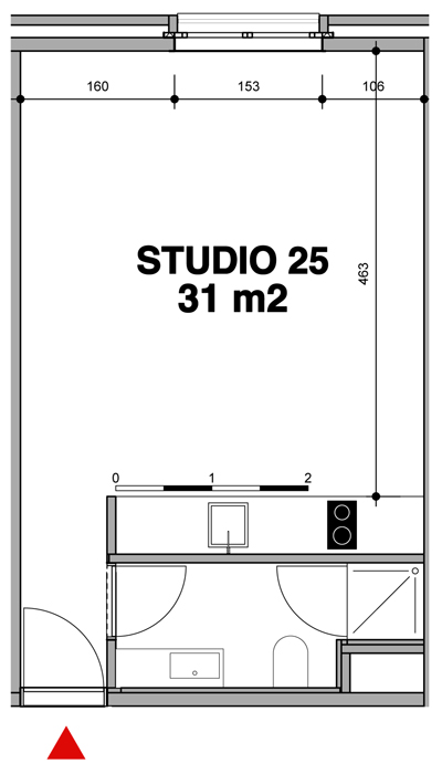 Verkoopsplan studio 25