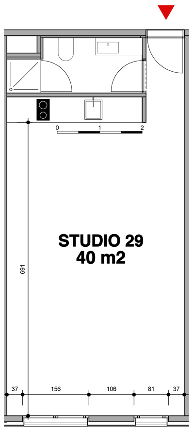 Verkoopsplan studio 29