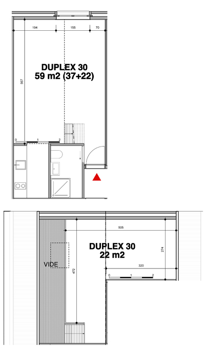 Verkoopsplan duplex 30