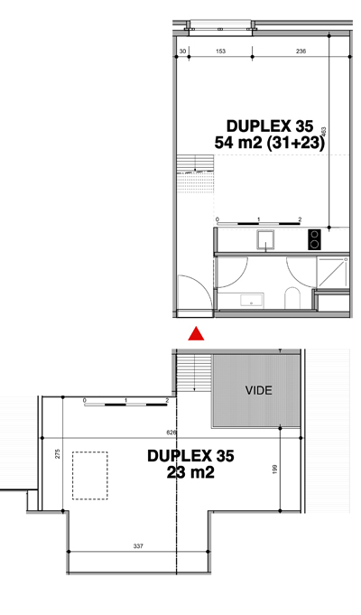 Verkoopsplan duplex 35